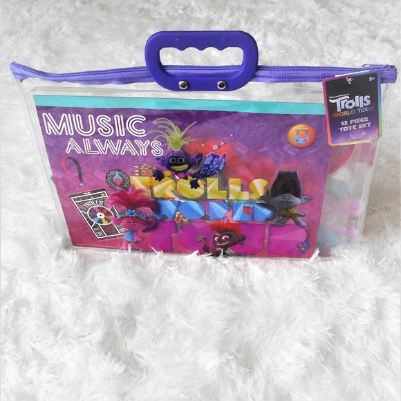 Trolls World Tour 12 Piece Tote Set - Picture 6 of 11